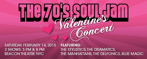 The 70s Soul Jam Valentines Concert at Beacon Theatre