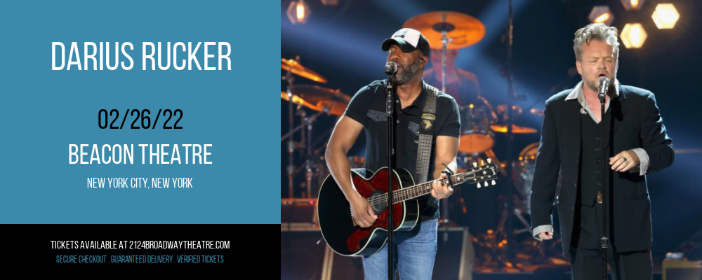 Darius Rucker at Beacon Theatre tickets Darius Rucker at Beacon Theatre