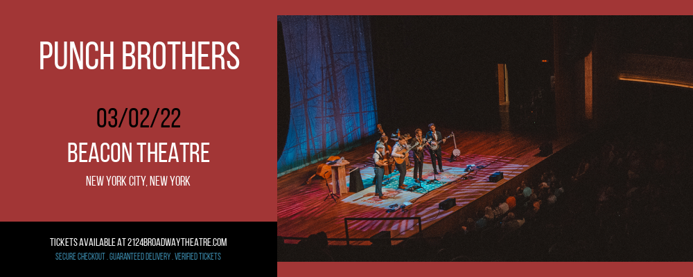 Punch Brothers at Beacon Theatre tickets Punch Brothers at Beacon Theatre