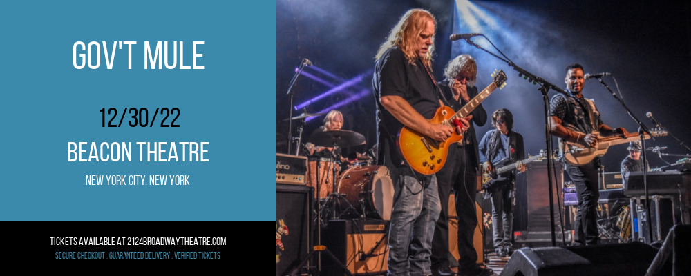 Gov't Mule at Beacon Theatre tickets Gov't Mule at Beacon Theatre