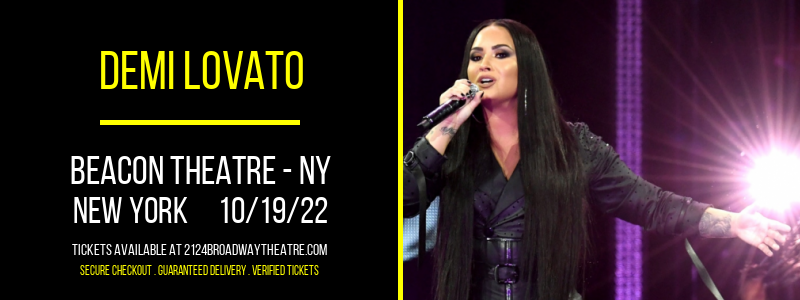 Demi Lovato at Beacon Theatre tickets Demi Lovato at Beacon Theatre