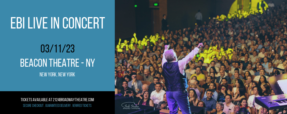 Ebi Live in Concert at Beacon Theatre tickets Ebi Live in Concert at Beacon Theatre