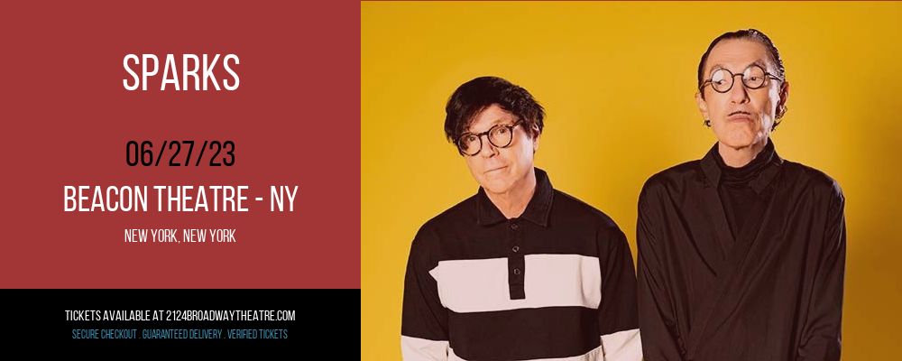 Sparks at Beacon Theatre tickets Sparks at Beacon Theatre