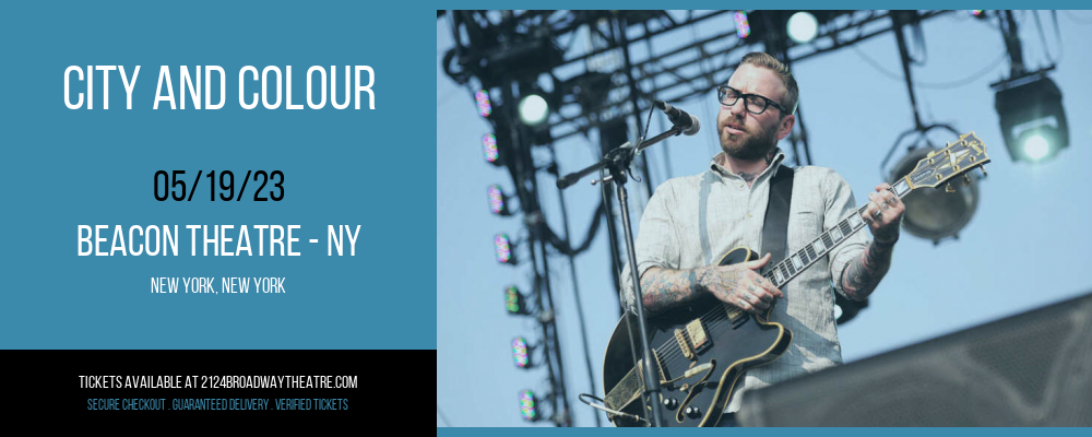 City and Colour at Beacon Theatre tickets City and Colour at Beacon Theatre