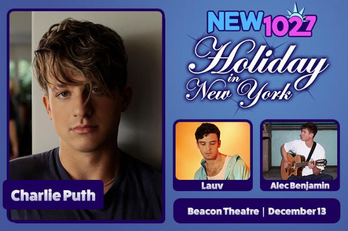 102.7's Holiday in New York: Charlie Puth at Beacon Theatre