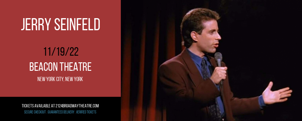 Jerry Seinfeld at Beacon Theatre tickets Jerry Seinfeld at Beacon Theatre