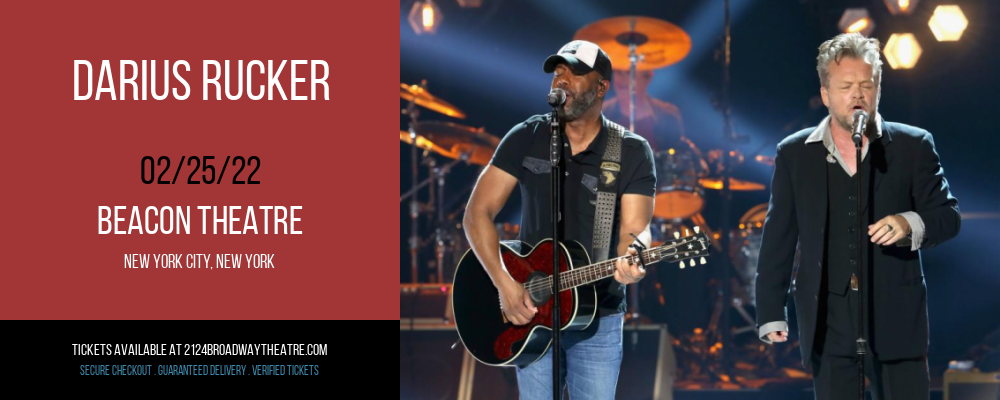 Darius Rucker at Beacon Theatre tickets Darius Rucker at Beacon Theatre