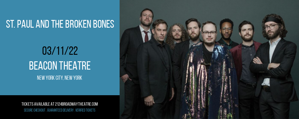 St. Paul and The Broken Bones at Beacon Theatre tickets St. Paul and The Broken Bones at Beacon Theatre