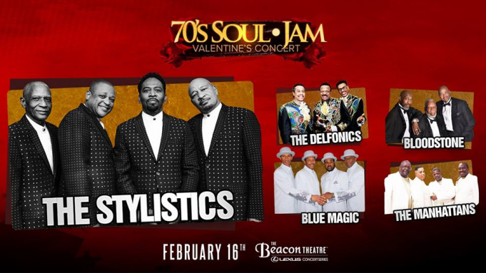 The 70s Soul Jam Valentines Concert: The Stylistics, The Dramatics, The Delfonics, The Emotions & The Blue Notes at Beacon Theatre