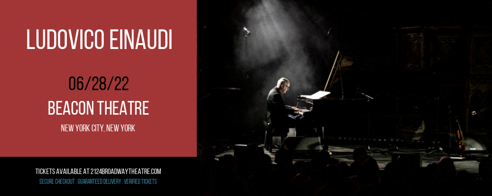 Ludovico Einaudi at Beacon Theatre tickets Ludovico Einaudi at Beacon Theatre