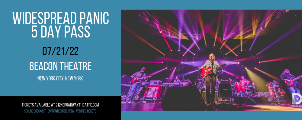 Widespread Panic - 5 Day Pass at Beacon Theatre tickets Widespread Panic - 5 Day Pass at Beacon Theatre