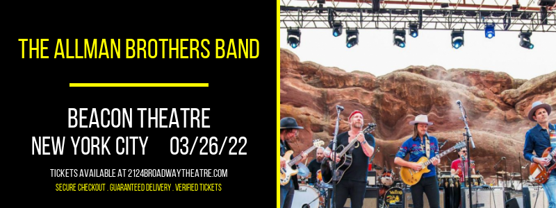 The Allman Brothers Band at Beacon Theatre tickets The Allman Brothers Band at Beacon Theatre