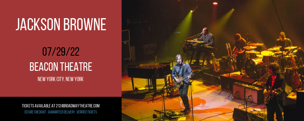 Jackson Browne at Beacon Theatre tickets Jackson Browne at Beacon Theatre