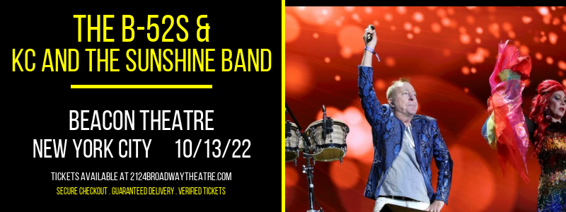 The B-52s & KC and The Sunshine Band at Beacon Theatre tickets The B-52s & KC and The Sunshine Band at Beacon Theatre