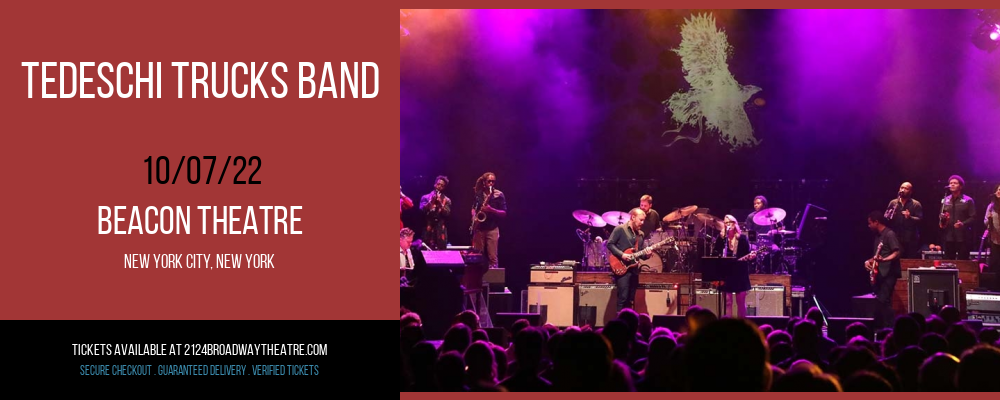 Tedeschi Trucks Band at Beacon Theatre tickets Tedeschi Trucks Band at Beacon Theatre