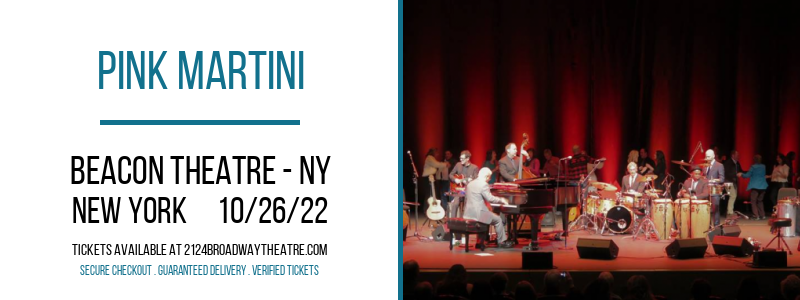 Pink Martini at Beacon Theatre tickets Pink Martini at Beacon Theatre