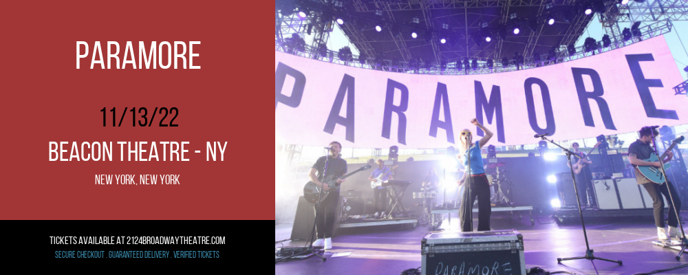 Paramore at Beacon Theatre tickets Paramore at Beacon Theatre