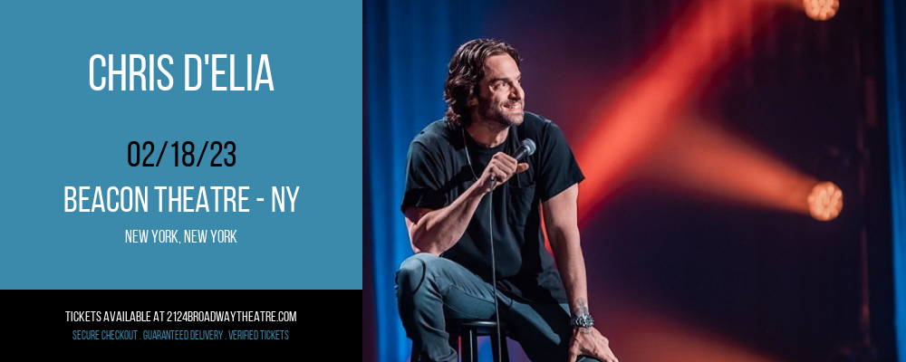 Chris D'Elia at Beacon Theatre tickets Chris D'Elia at Beacon Theatre