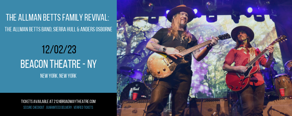 The Allman Betts Family Revival at Beacon Theatre - NY