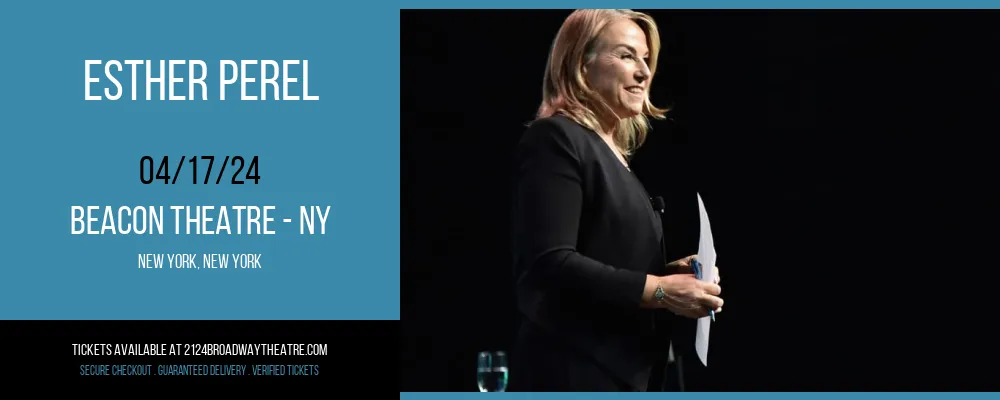 Esther Perel at Beacon Theatre - NY