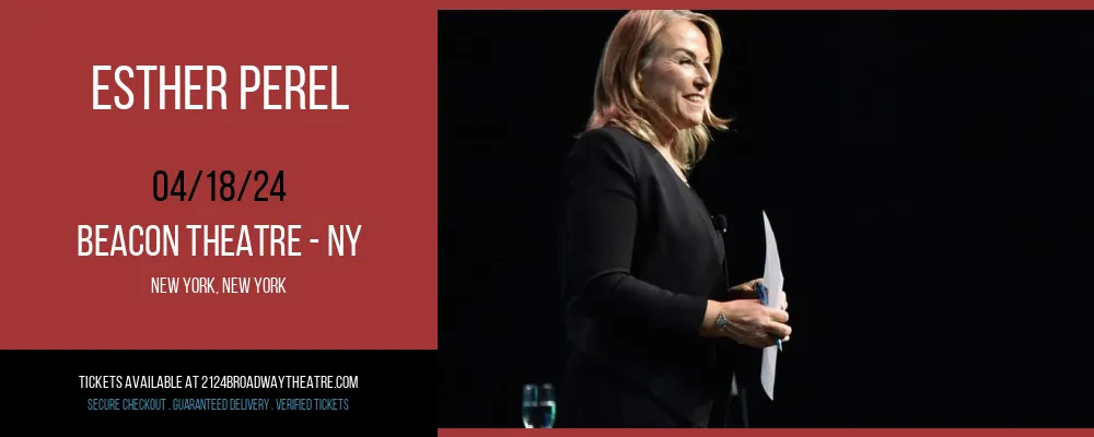 Esther Perel at Beacon Theatre - NY