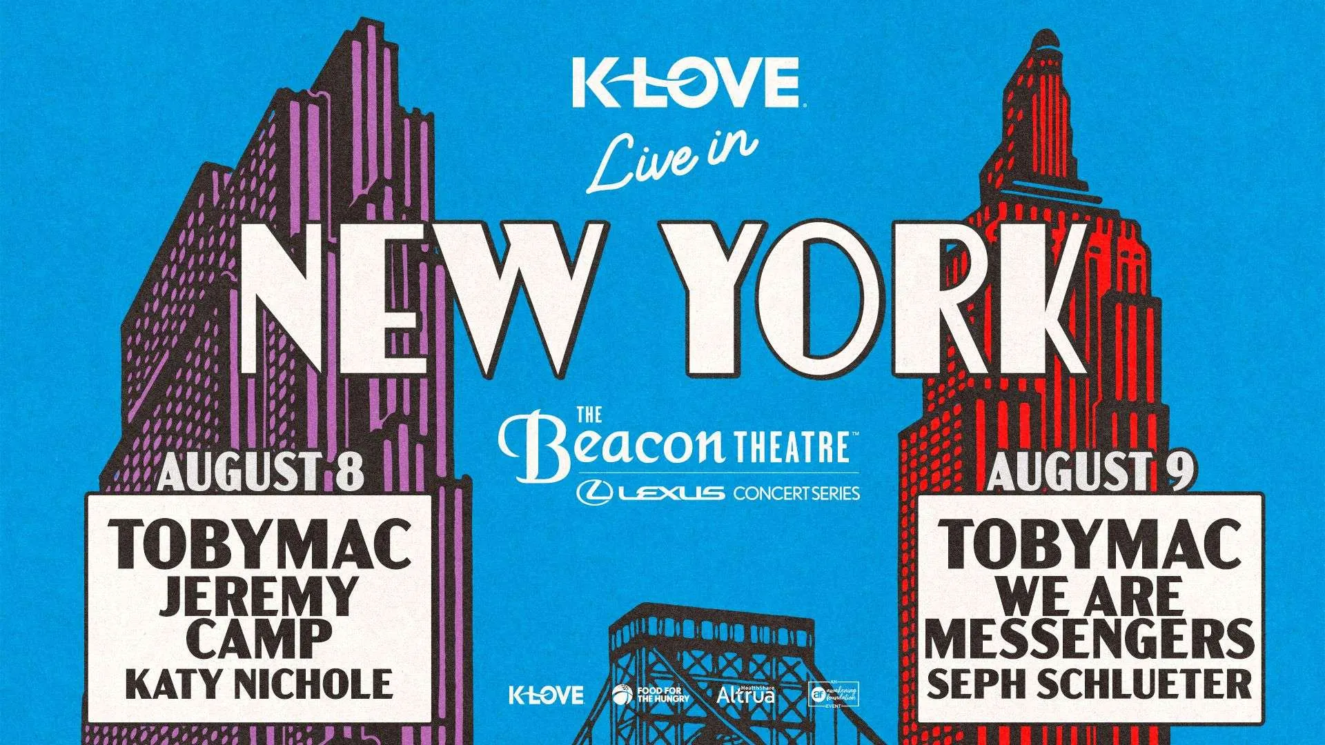 K-Love Live: TobyMac, We Are Messengers, & Seph Schlueter