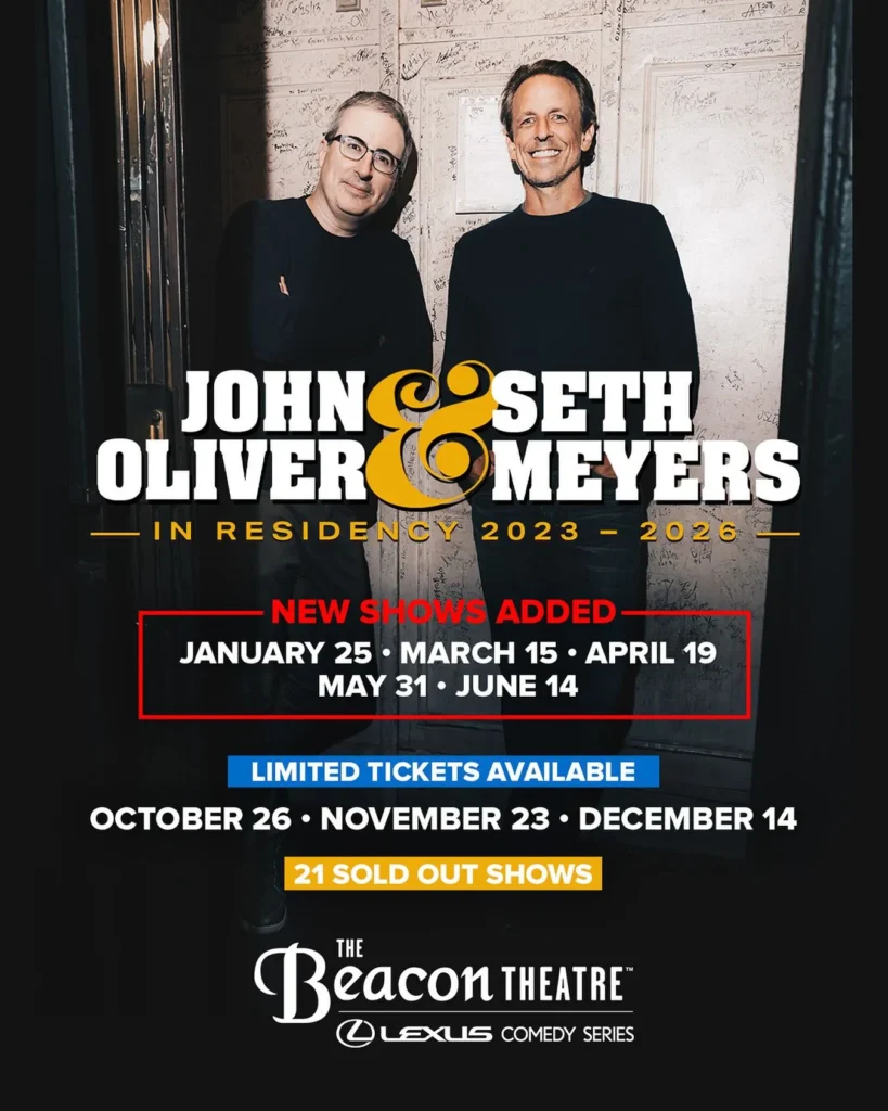 John Oliver & Seth Meyers tickets